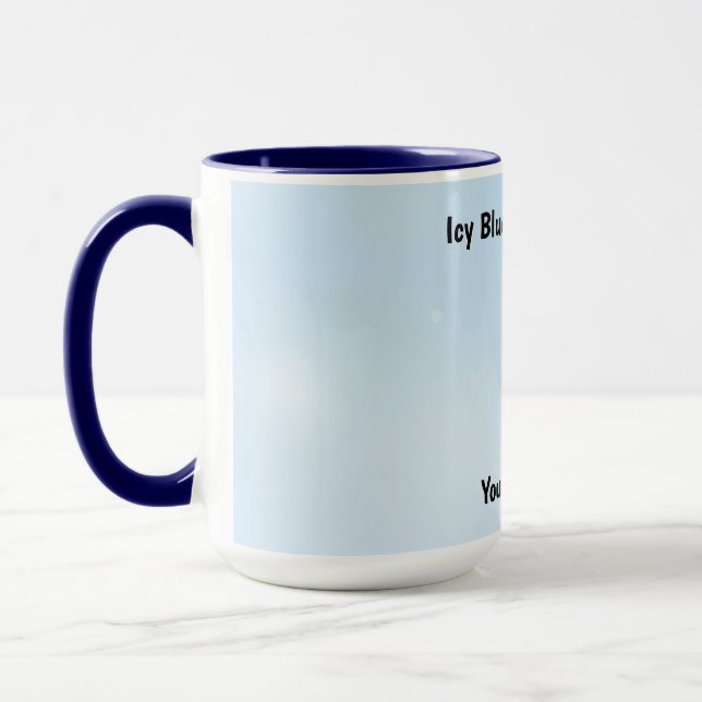 Blue Frost Shimmer Design Mug (Left)