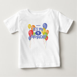 blue frosted cookies w balloons its my birthday baby T-Shirt