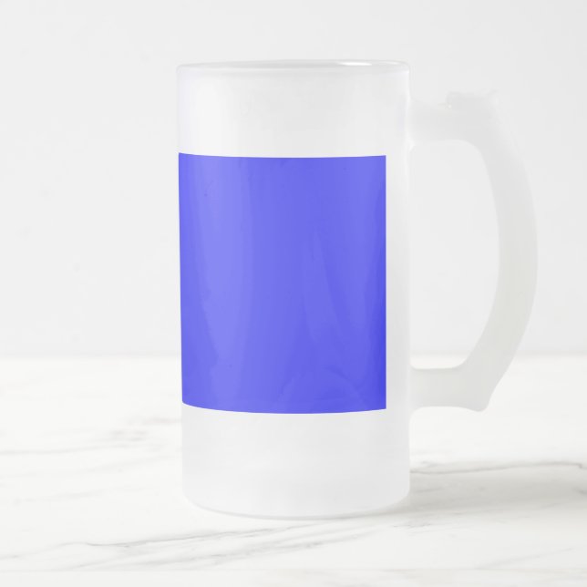 Blue Frosted Glass Mug (Right)