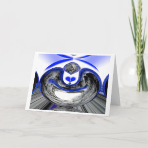 Blue Frosty moment Holiday Card