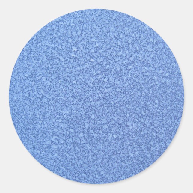 Blue Frozen Surface Ice Crystal Background Classic Round Sticker (Front)