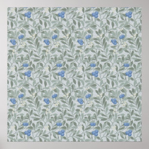 Blue Fruit, William Morris Poster
