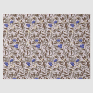 Blue Fruit, William Morris Tissue Paper