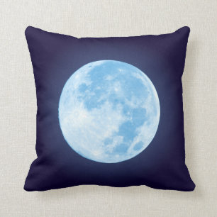 Blue Full Moon Cushion