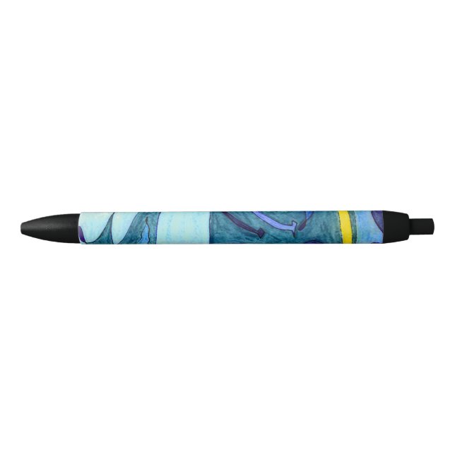 Blue Fumes Black Ink Pen (Front)