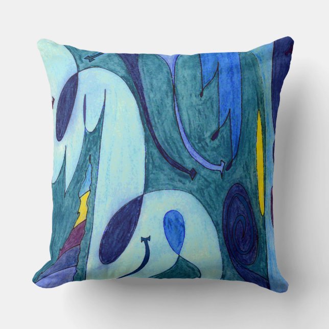 Blue Fumes Cushion (Front)