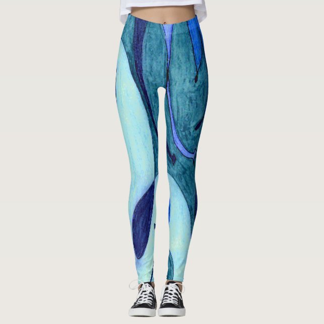 Blue Fumes Leggings (Front)