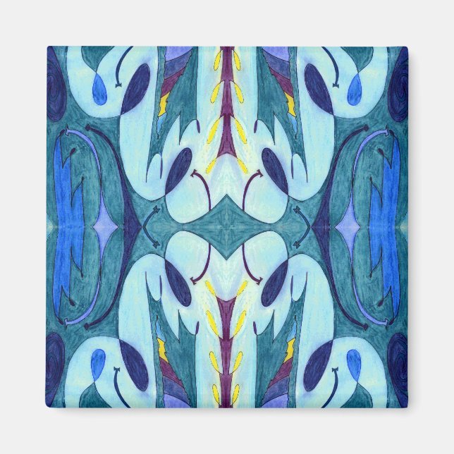 Blue Fumes Magnet (Front)