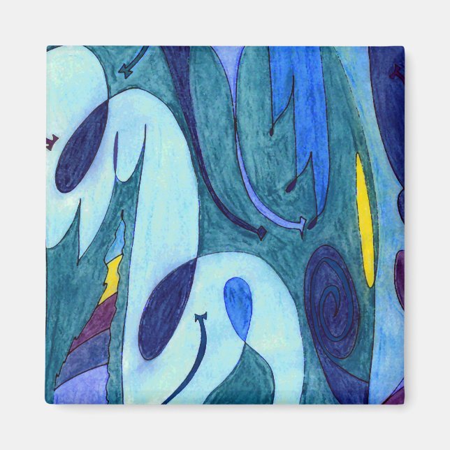 Blue Fumes Magnet (Front)