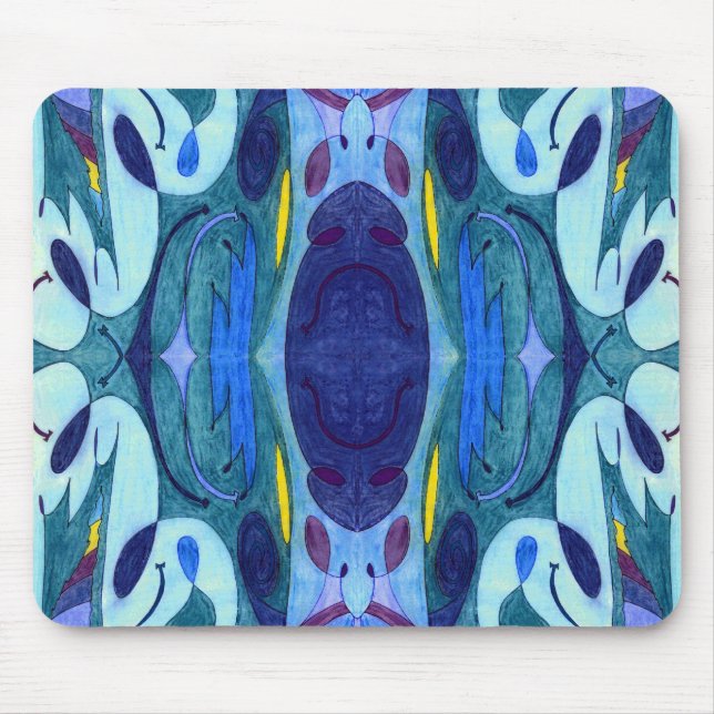 Blue Fumes Mouse Mat (Front)