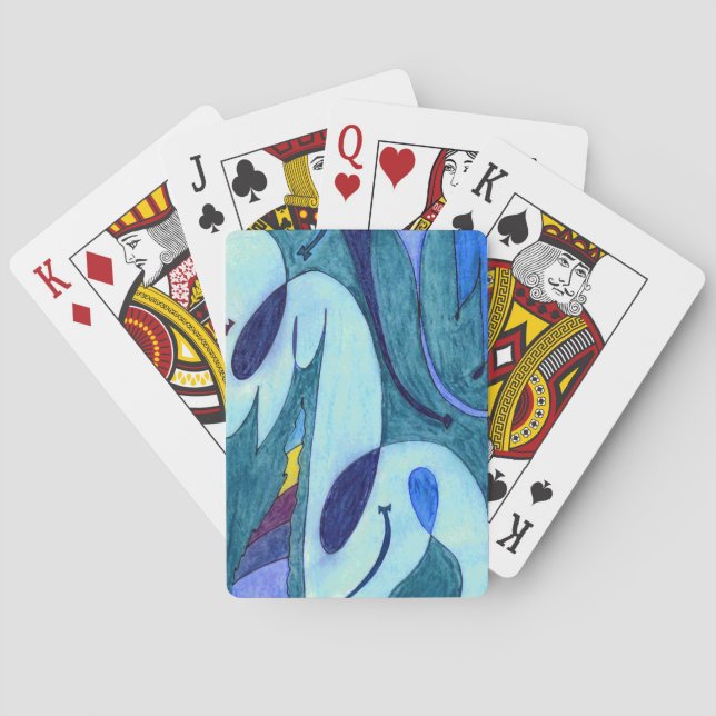 Blue Fumes Playing Cards (Back)