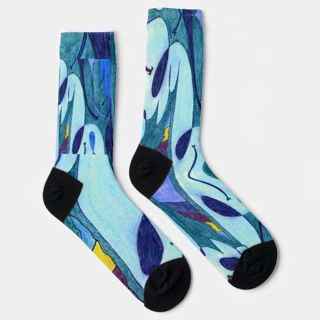Blue Fumes Socks (Right)