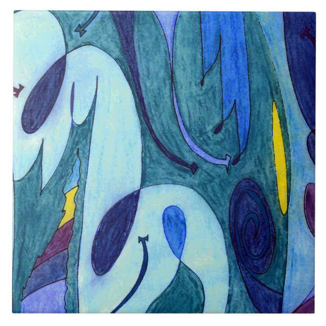 Blue Fumes Tile (Front)