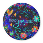 Blue Fun Make Jesus Smile Floral Inspirivity