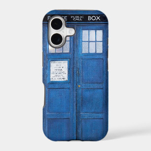 Blue Funny Phone Booth Call Box