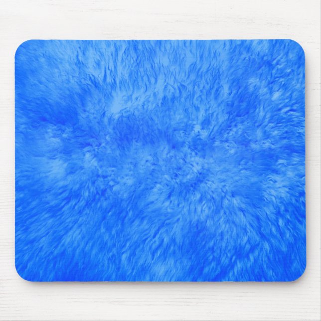 Blue Fur Frenzy Mouse Mat (Front)