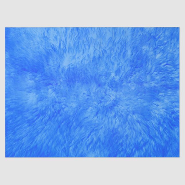Blue Fur Frenzy Tissue Paper (Front)