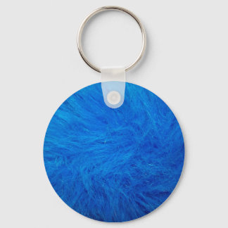 Blue Fur Key Ring