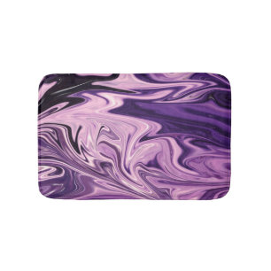 Blue galaxy art pattern bath mat