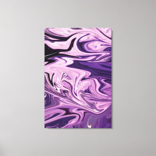 Blue galaxy art pattern canvas print