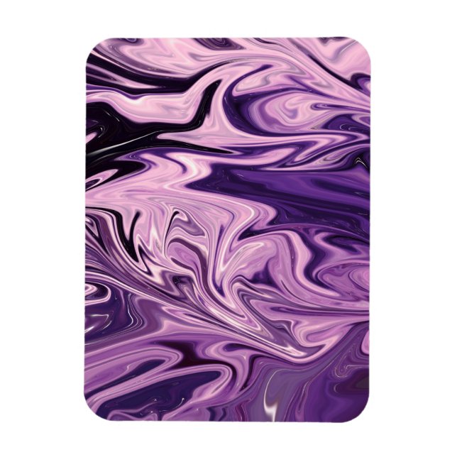 Blue galaxy art pattern magnet (Vertical)