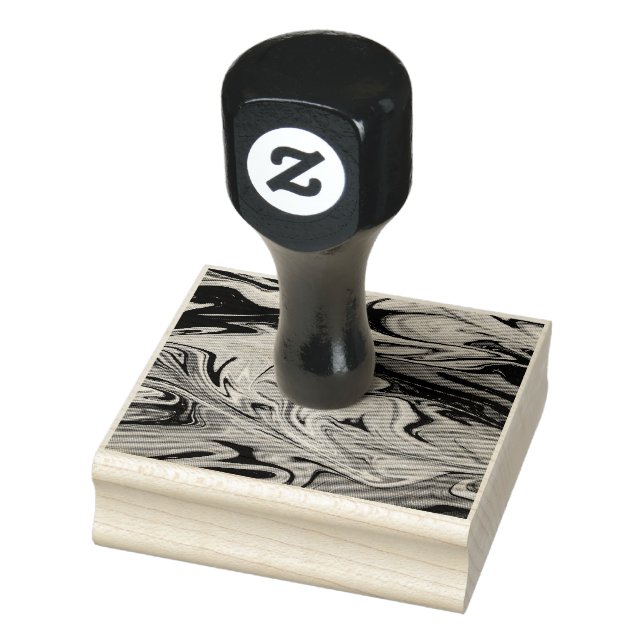 Blue galaxy art pattern rubber stamp (Stamp)