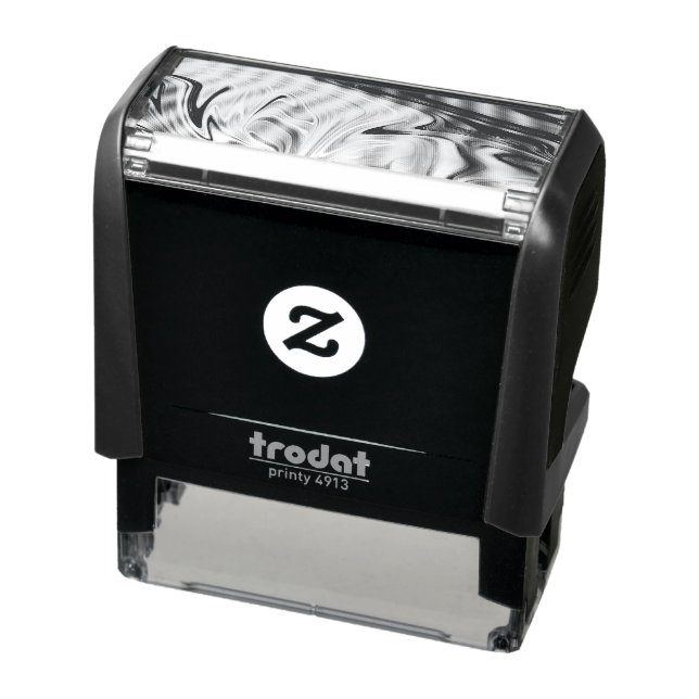 Blue galaxy art pattern self-inking stamp (Product)