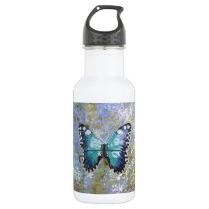 Blue Galaxy Butterfly 532 Ml Water Bottle