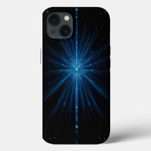 Blue Galaxy Continuum Cosmic Star Birth Blue Black iPhone 13 Case