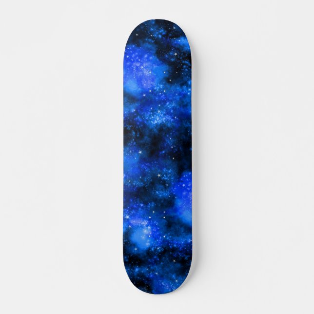 Blue Galaxy Cosmic space Skateboard (Front)