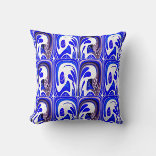 Blue galaxy cushion