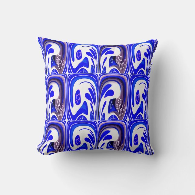 Blue galaxy cushion (Front)
