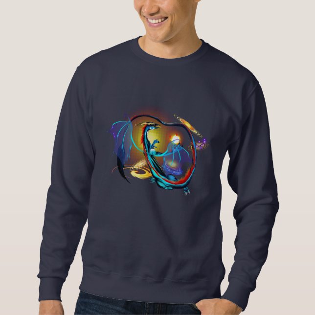 Blue Galaxy Dragon Shirts (Front)