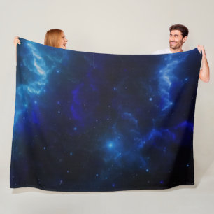 BLUE GALAXY FLEECE BLANKET