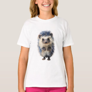 Blue Galaxy Hedgehog Forest Friend Kids T-Shirt