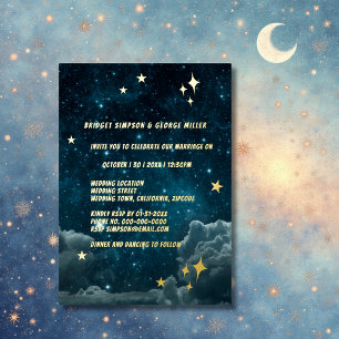 blue galaxy sky wedding