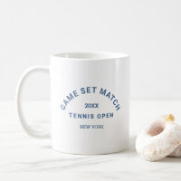 Blue Game Set Match Crest Tennis Tournament 