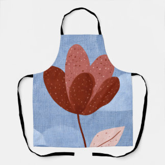 Blue Garden Bloom | Textured Floral Apron