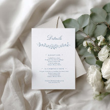 Blue Garden Botanical Enclosure Details Card