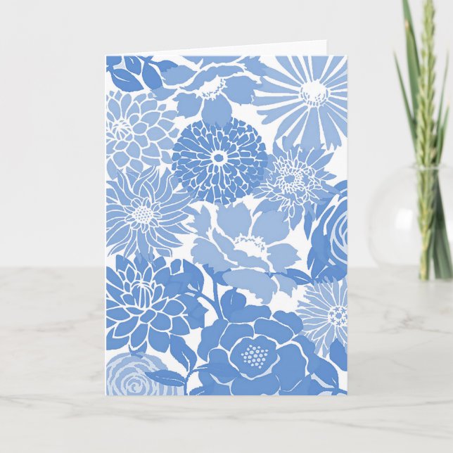 Blue Garden Card (Front)