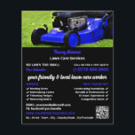Blue Garden Lawn-Mower, Lawn Care Services Flyer<br><div class="desc">Blue Garden Lawn-Mower,  Lawn Care Services Advertising Flyer by The Business Card Store.</div>