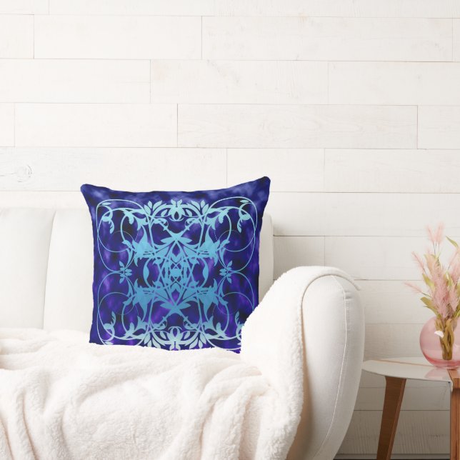 Blue Gate Throw Pillow (Couch)
