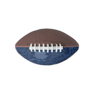 Blue Geek Motherboard Circuit Pattern American Football