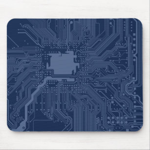Blue Geek Motherboard Circuit Pattern Mouse Mat