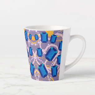 BLUE GEMS LATTE MUG
