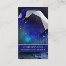 Blue Gemstone Crystal Psychic Tarot Reader QR Code