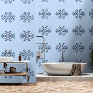 Blue Gemstone Silver Jewel Ornaments Custom Colour Wallpaper
