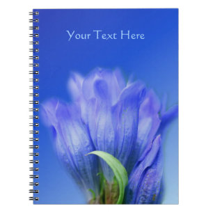 Blue Gentian Flower Nature Notebook