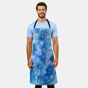 Blue Gentian Mountain Wildflower Scent Apron