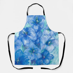 Blue Gentian Mountain Wildflower Scent Chef Apron